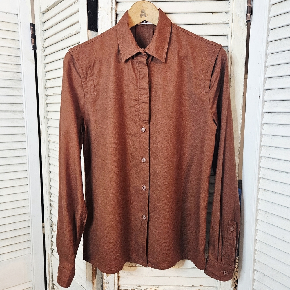 Vintage Brown Women's Blouse